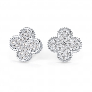Earrings with diamonds